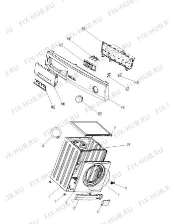 Схема №2 AWG 6181/B с изображением Рукоятка для стиралки Whirlpool 480111102908