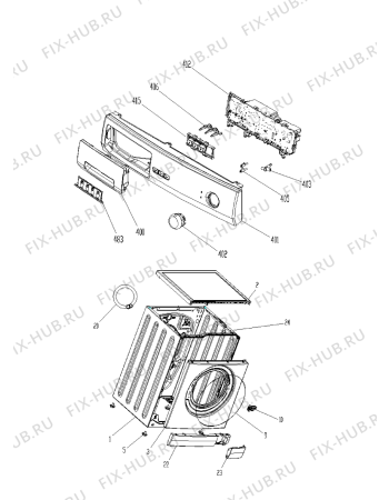 Схема №2 AWG 6181/B с изображением Всякое для стиралки Whirlpool 480111102909