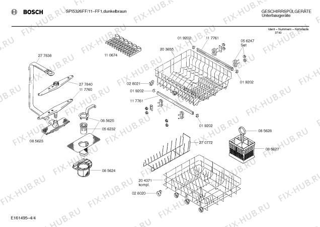 Схема №3 SMZ3021 с изображением Вставка для посудомойки Bosch 00271484