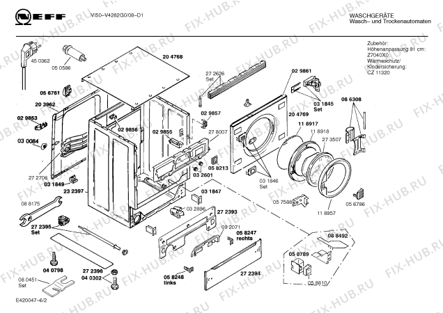 Схема №4 V4280G0GB GB5062.11I с изображением Ручка для стиральной машины Bosch 00092202