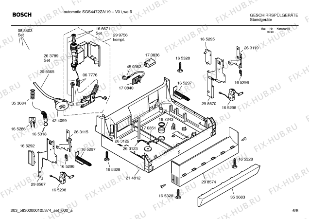 Схема №3 DTS4401 с изображением Кабель для посудомоечной машины Bosch 00495353