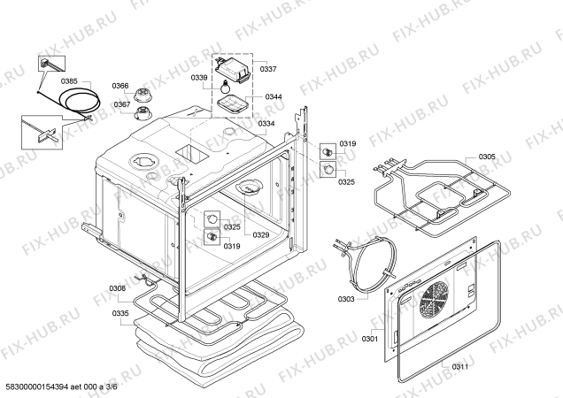 Схема №4 B15P42N0S с изображением Панель управления для духового шкафа Bosch 00704194