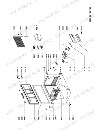 Схема №1 WCN1131 (F090714) с изображением Наставление для холодильника Indesit C00355063