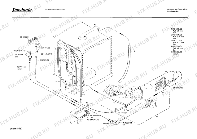 Схема №3 CG2451 CG245 с изображением Переключатель для посудомоечной машины Bosch 00055199