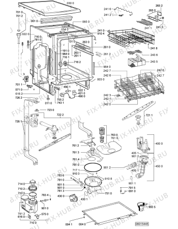 Схема №2 ADP 6527 с изображением Панель для посудомойки Whirlpool 481245373707