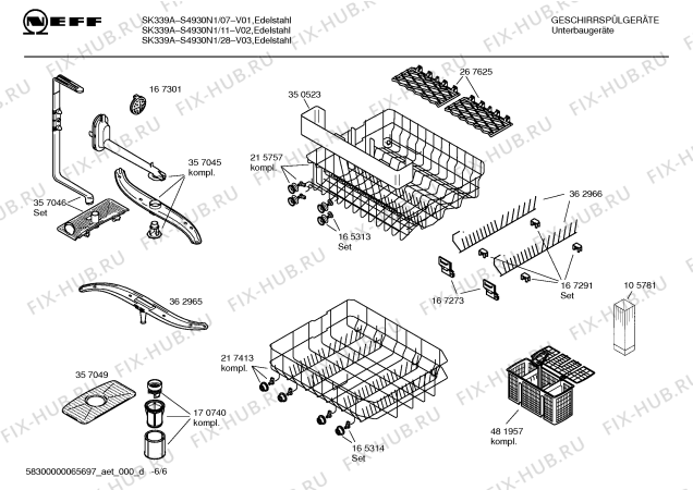 Схема №3 S4930N1, Art.: SK339A с изображением Инструкция по эксплуатации для посудомоечной машины Bosch 00586087