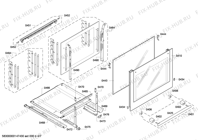 Схема №4 HCE854450 с изображением Панель управления для духового шкафа Bosch 00700062