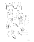 Схема №3 FWSG71253WFR (F153097) с изображением Микропереключатель для стиралки Indesit C00511536