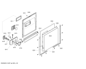 Схема №4 SGI55M25EU с изображением Передняя панель для электропосудомоечной машины Bosch 00446203