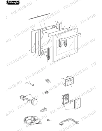 Схема №2 DE608M с изображением Тэн для плиты (духовки) DELONGHI 062144004