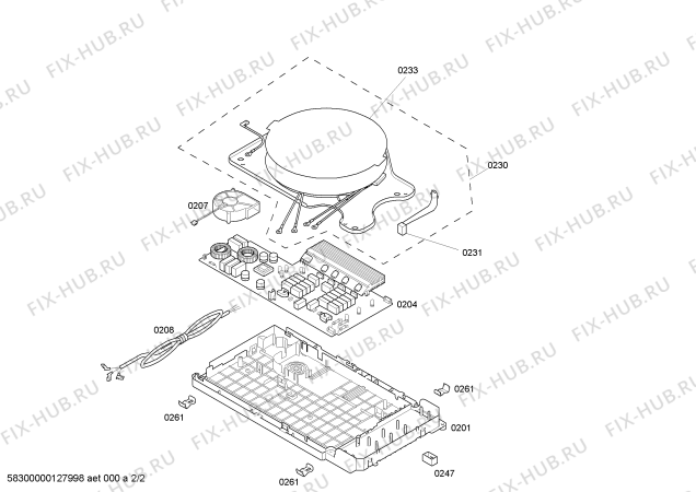 Схема №2 PIK475T03 с изображением Стеклокерамика для плиты (духовки) Bosch 00680059