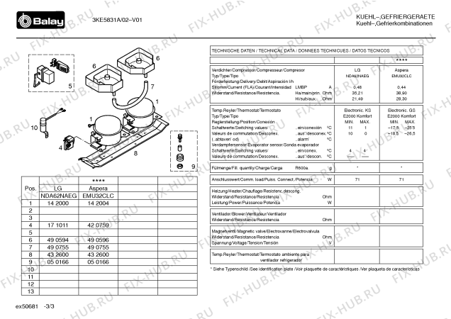 Схема №2 3KE5730A с изображением Инструкция по установке/монтажу для холодильной камеры Bosch 00589445