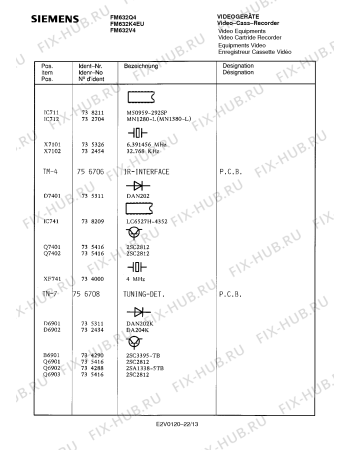 Схема №11 FM632Q4 с изображением Инструкция по эксплуатации для видеотехники Siemens 00530642