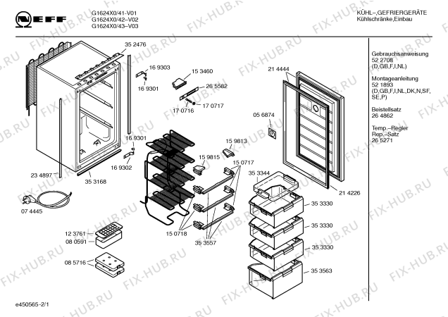 Схема №1 G5624X4GB с изображением Инструкция по эксплуатации для холодильника Bosch 00522708