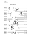 Схема №5 EA901050/70A с изображением Плата управления для электрокофемашины Krups MS-5884010