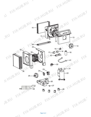 Схема №1 PAC A 140 HPEC с изображением Уплотнитель (прокладка) для кондиционера DELONGHI TL1941