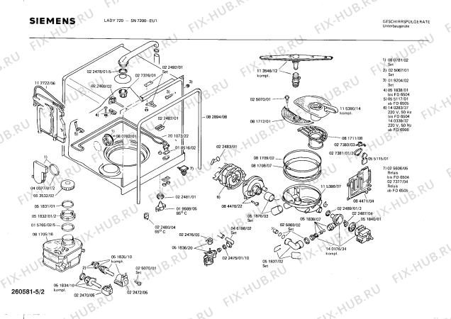 Схема №3 SN7200 с изображением Панель для посудомойки Siemens 00113602