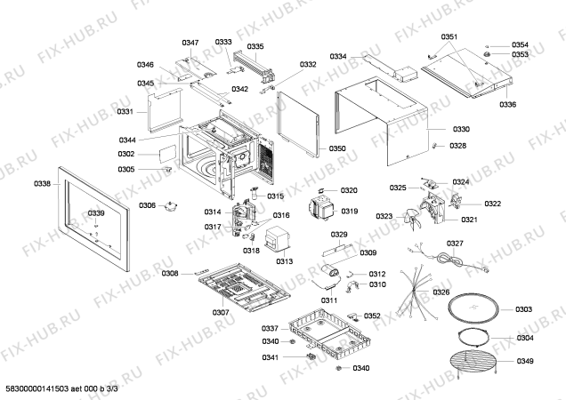 Схема №1 3WGN1929 с изображением Панель управления для микроволновки Bosch 00676027