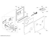 Схема №3 SHE55M12UC с изображением Вставка для электропосудомоечной машины Bosch 00649334