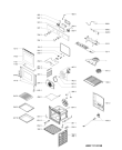 Схема №1 FA5 841 JH BLG HA с изображением Панель для плиты (духовки) Whirlpool 481011100846