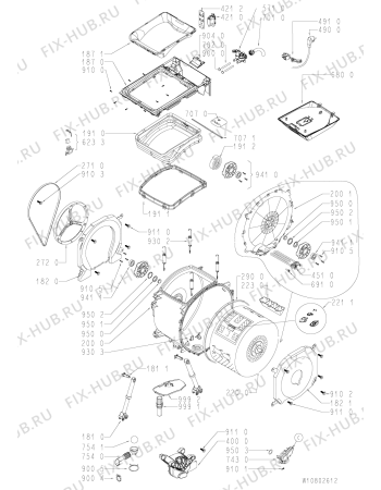 Схема №1 WAT UNIQ 635 PS с изображением Обшивка для стиралки Whirlpool 481010742184