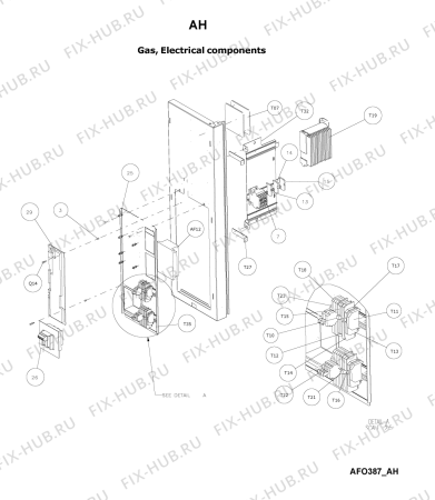 Схема №14 AFO 386 с изображением Всякое для комплектующей Whirlpool 483286011798