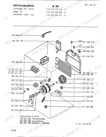 Схема №1 LTHCARAT 618 с изображением Тумблер для стиральной машины Aeg 8996470714214