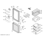 Схема №1 KGV36X71 с изображением Дверь морозильной камеры для холодильной камеры Bosch 00684021