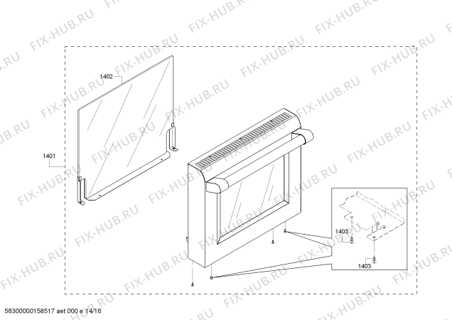 Схема №8 PRD48JDSGC с изображением Крепежный набор для плиты (духовки) Bosch 00658163