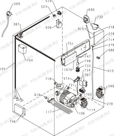 Взрыв-схема стиральной машины Gorenje WA75165 (179601, PS51/160) - Схема узла 04