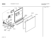 Схема №3 SGS5902 с изображением Передняя панель для электропосудомоечной машины Bosch 00357774