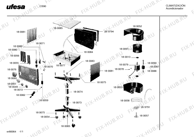 Схема №1 CS90 с изображением Амортизатор для посудомойки Bosch 00180088