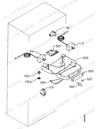 Взрыв-схема холодильника Zanussi ZI722/10DAC - Схема узла Thermostat