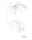 Схема №1 FP9341G (F084568) с изображением Рукоятка для плиты (духовки) Indesit C00345904