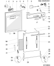 Схема №1 BFV620W (F030719) с изображением Сенсорная панель для посудомоечной машины Indesit C00110013