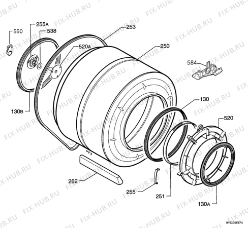 Взрыв-схема комплектующей Privileg 968719_10344 - Схема узла Functional parts 267