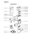 Схема №2 EA699010/70D с изображением Контейнер для электрокофемашины Krups MS-0A12722_3D3