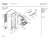 Схема №2 GS23U423GB с изображением Передняя панель для холодильной камеры Siemens 00436452