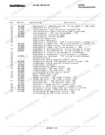 Взрыв-схема вытяжки Gaggenau AH250760CD - Схема узла 04