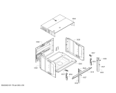 Схема №4 MES301HS с изображением Задняя часть корпуса для духового шкафа Bosch 00702457