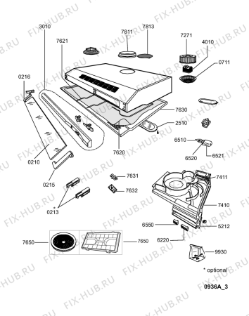 Схема №1 AKR 420 WH-1 с изображением Монтажный набор для вентиляции Whirlpool 480122101669