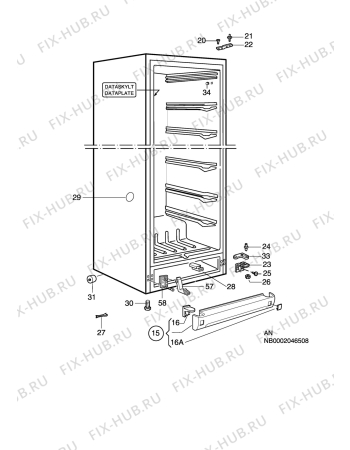 Взрыв-схема холодильника Rosenlew RPP920 - Схема узла C10 Cabinet