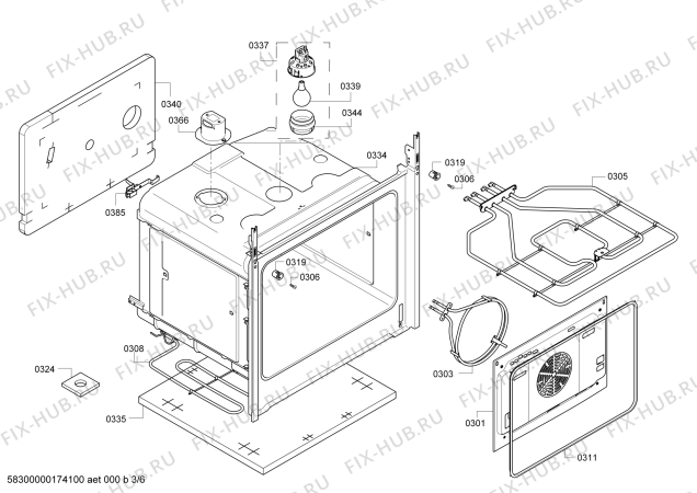 Схема №4 P1HEC63121 с изображением Панель управления для духового шкафа Bosch 00749349