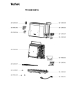 Схема №1 TT430810/87A с изображением Клавиша для тостера (фритюрницы) Tefal SS-208340