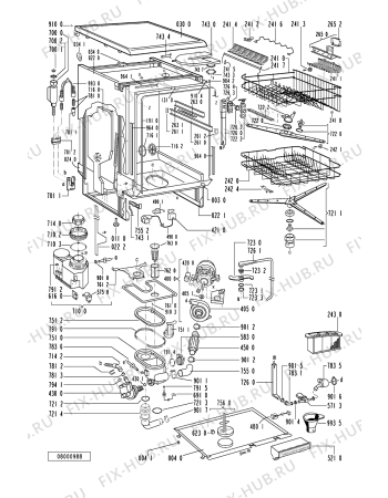 Схема №1 GSF 4064 WS с изображением Микромодуль для посудомоечной машины Whirlpool 481227658087