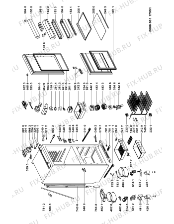 Схема №1 ART 483/R-A с изображением Микрокомпрессор для холодильника Whirlpool 481236038827