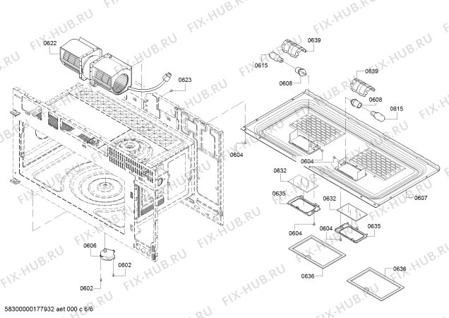 Схема №4 HMV5052U Bosch с изображением Кабель для свч печи Bosch 00755539