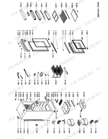 Схема №1 ARZ 560/H с изображением Вставка для холодильника Whirlpool 481244069097