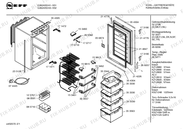 Схема №1 GF12B40 с изображением Дверь для холодильной камеры Siemens 00214847