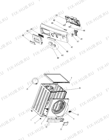 Схема №3 LOP 1070 с изображением Двигатель (мотор) для стиральной машины Whirlpool 480111101111